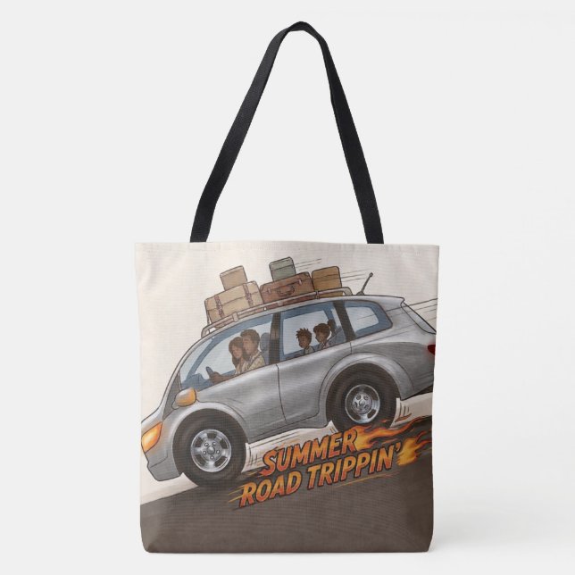 Summer Road Trippin’ Tote Bag (Front)