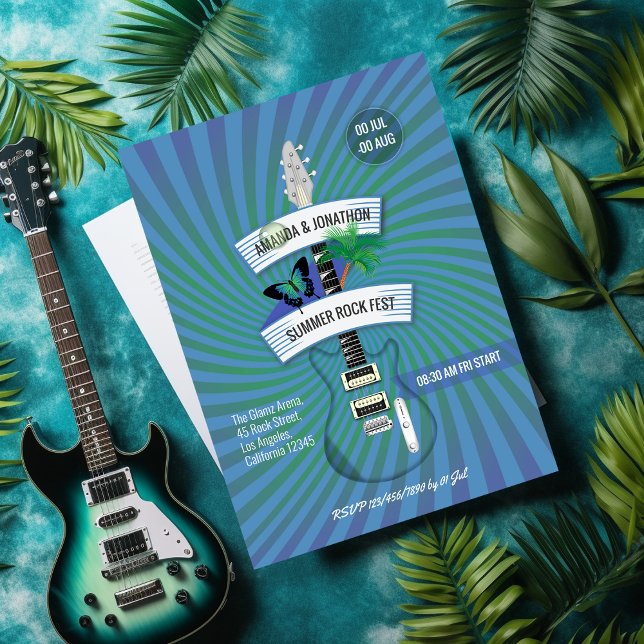 Summer Rock Festival Wedding Invitation (Creator Uploaded)