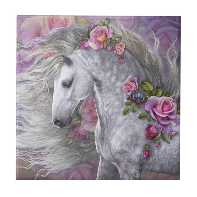 Summer Rose Art Tile (Front)