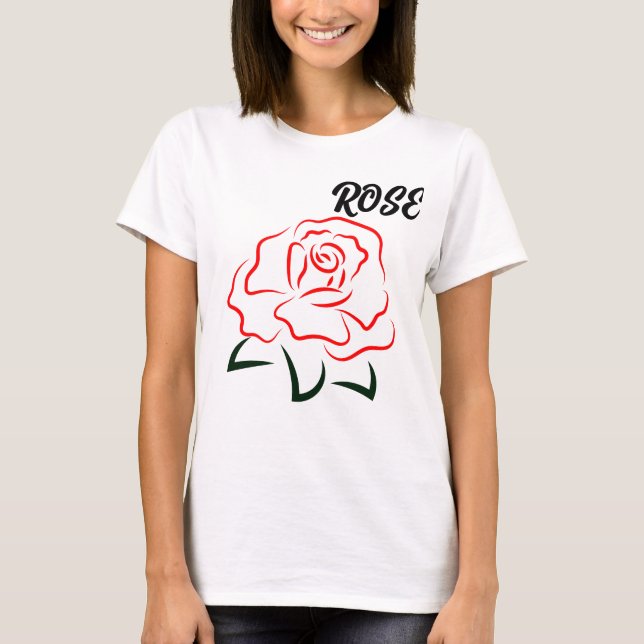 Summer Rose Flower Name Women's Clothing T-Shirt (Front)