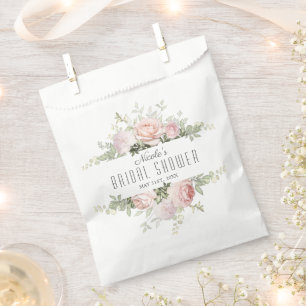Summer Rose Garden Bridal Shower Favour Bag