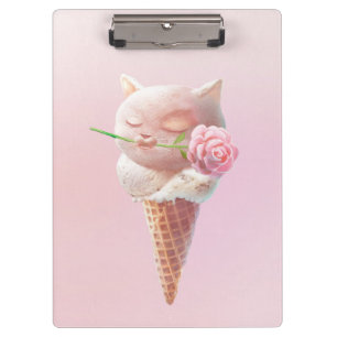 Summer Rose Ice Cream Clipboard