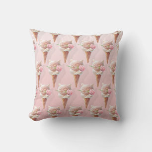 Summer Rose Ice Cream Cushion