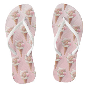 Summer Rose Ice Cream Thongs