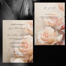 Summer Roses Elegant Wedding With RSVP
