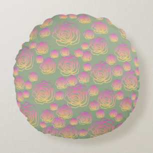 Summer Roses Round Cushion