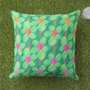 Summer Rough Pastel Chalk Floral  Cushion