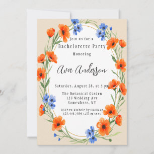 Summer’s Embrace Wildflower Bachelorette Party Invitation