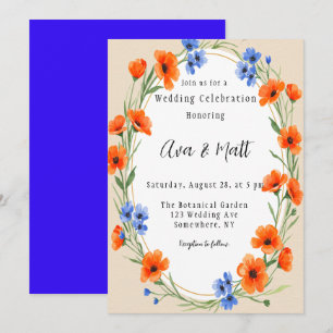 Summer’s Embrace Wildflower Wedding Invitation