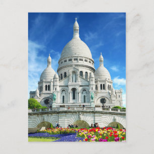 Summer Sacre Coeur Montmartre Paris France Postcard