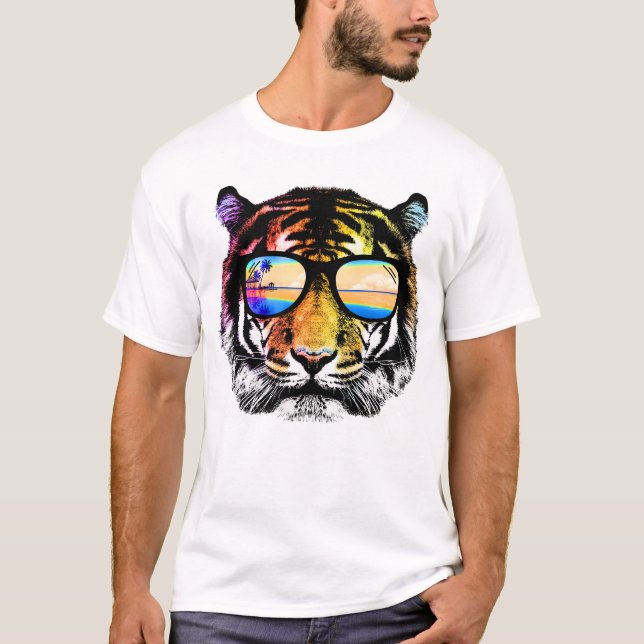 Summer safari tiger T-Shirt (Front)