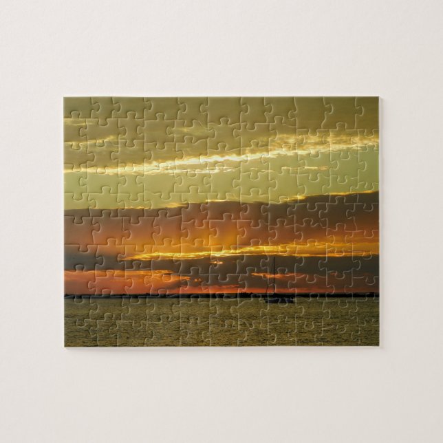 Summer Sail Sunset Jigsaw Puzzle (Horizontal)