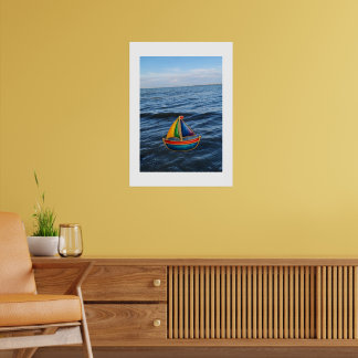 Summer Sailboat — colors on a journey Poster