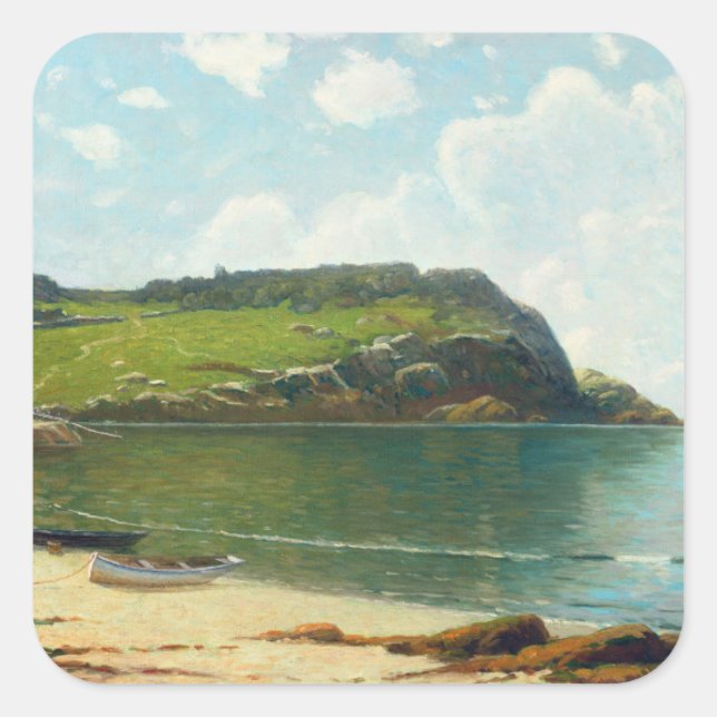 Summer Sailing Square Sticker (Front)