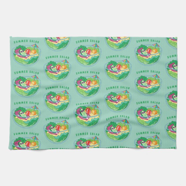 Summer Salad Tea Towel (Horizontal)