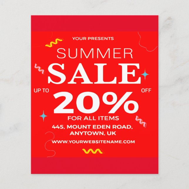 summer sale flyer (Front)