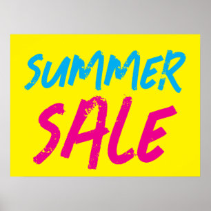 Summer Sale Sign, Retail Store Sale Poster