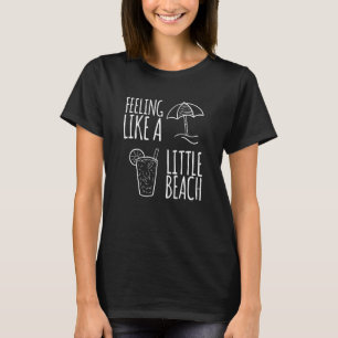 Summer Sand Beach Cold Drink Apparel T-Shirt