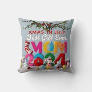 Summer Santa Pillow: Xmas in July Double Feature Cushion
