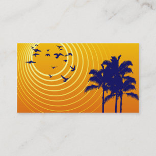 summer scene business card