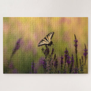 Summer Scene, Butterfly and Loosestrife   Jigsaw Puzzle
