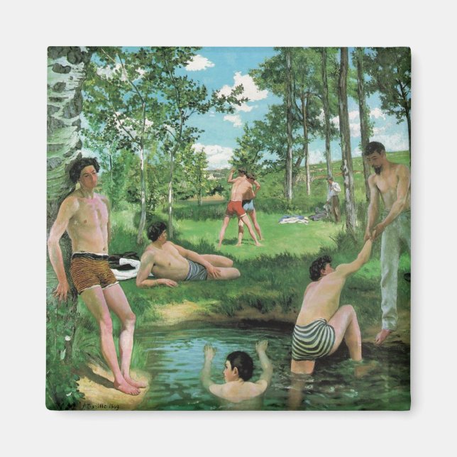 Summer Scene, Frederick Bazille Magnet (Front)