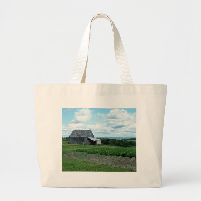 Summer Scene Large Tote Bag (Front)