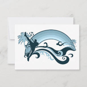 summer scene soccer invitation