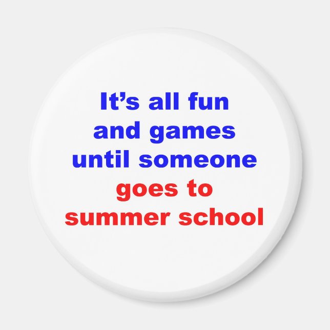 Summer School Magnet (Front)