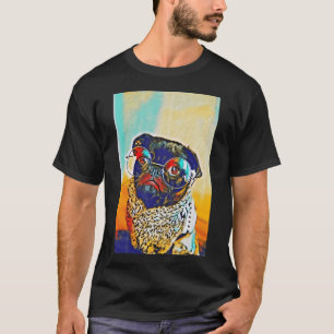Summer School Teacher Glasses Pop Art Portrait Pup T-Shirt
