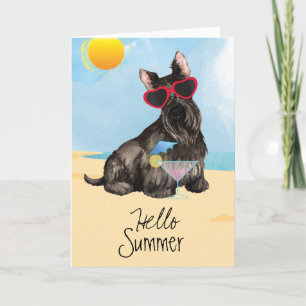 Summer Scottish Terrier Card