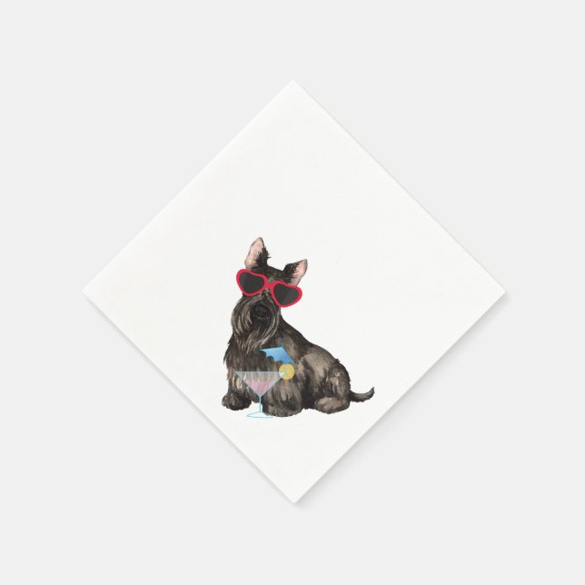 Summer Scottish Terrier Napkin (Corner)