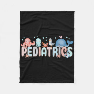 Summer Sea Animal Paediatrics Nurse Peds Rn Pediat Fleece Blanket