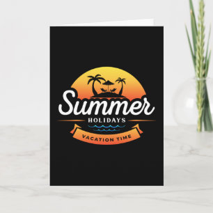 Summer Sea Beach Vacation Surf Cool Sun Funny Gift Card
