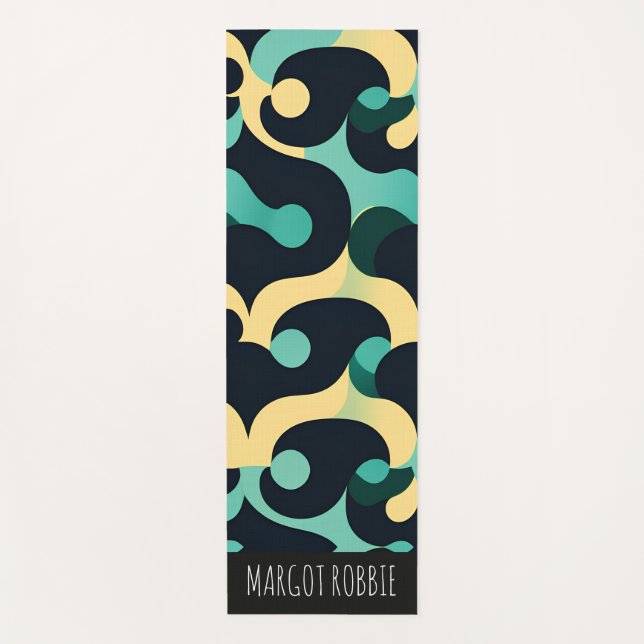 Summer Sea Breeze Mosaic Pattern Yoga Mat (Front)