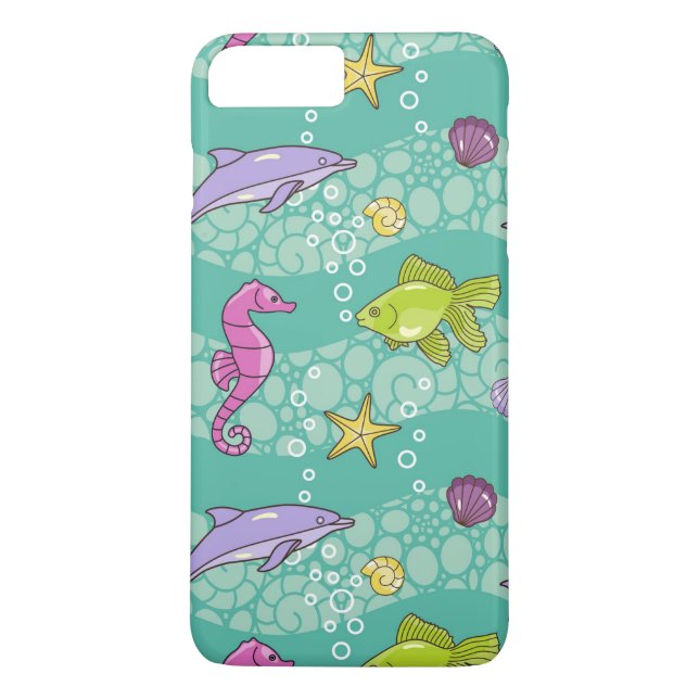 Summer Sea Pattern Case-Mate iPhone Case (Back)