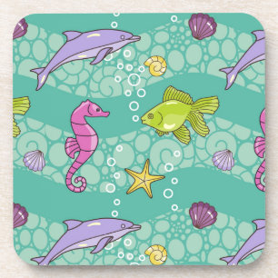 Summer Sea Pattern Coaster