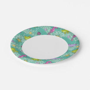 Summer Sea Pattern Paper Plate
