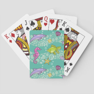 Summer Sea Pattern Playing Cards