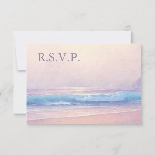 Summer Sea RSVP 3.5 x 5 Card (Front)