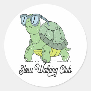 Summer Sea Turtle Floral Boho Flower Classic Round Sticker