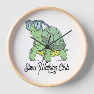 Summer Sea Turtle Floral Boho Flower Clock