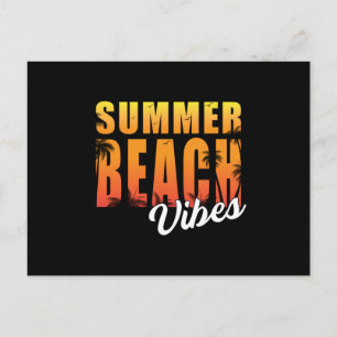 Summer Sea Vacation Sun Surf Beach Cool Funny Gift Postcard