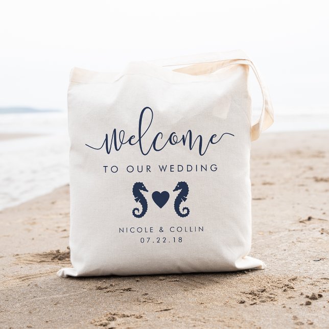 Summer Seahorse Wedding Welcome Bag (Creator Uploaded)