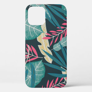 Summer seamless pattern with colourful tropical le iPhone 12 case