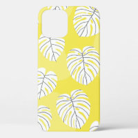 Summer seamless pattern with white stylised monste