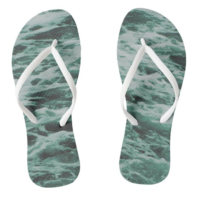 Summer Seas on Thongs (Footbed)