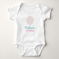 Summer Seashell Birthday Party Baby Bodysuit