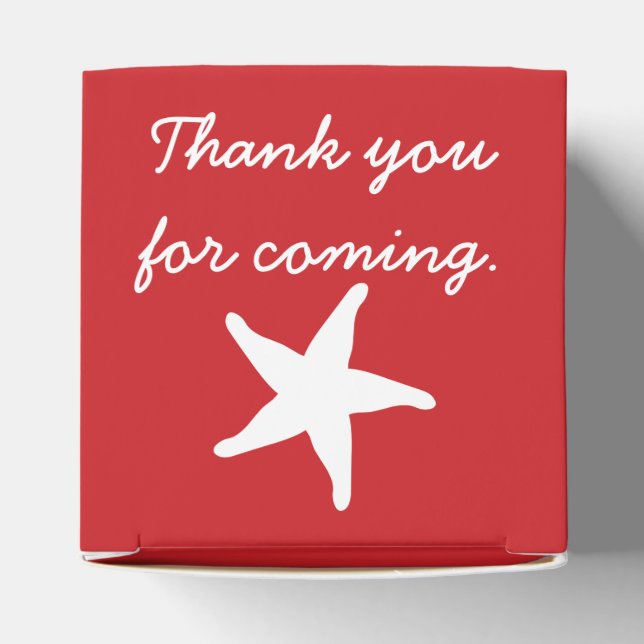 Summer Seashells in Cherry Favour Box (Top)