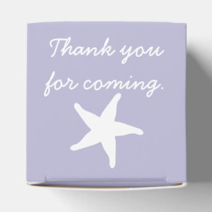 Summer Seashells in Lavender Favour Box
